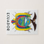 Ecuador - symbool/wapen/vlag/kleuren/embleem legpuzzel (Horizontaal)