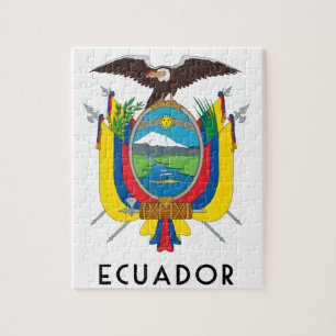 Ecuador - symbool/wapen/vlag/kleuren/embleem legpuzzel