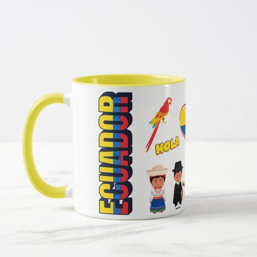 Ecuador Travel Mug Discove the Middle of the Wolrd Mok (Links)