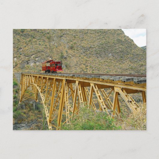 Ecuador-trein Briefkaart (Voorkant)