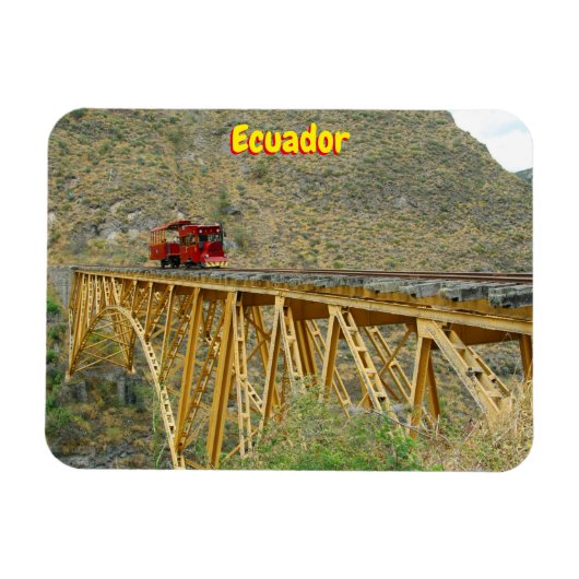 Ecuador-trein Magneet (Horizontaal)