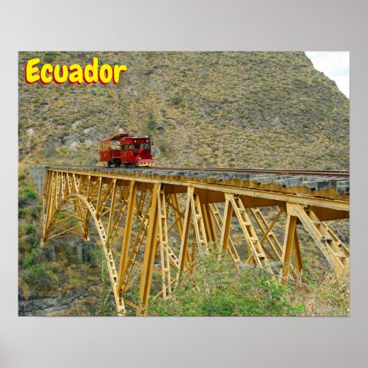 Ecuador-trein Poster (Voorkant)