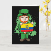 Ecuador Trots Ecuadoriaanse Vlag St. Patricks Dag Kaart (Gele Bloem)