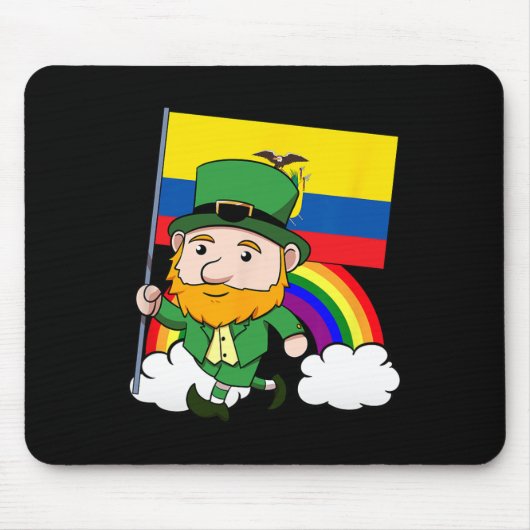 Ecuador Trots Ecuadoriaanse Vlag St. Patricks Dag  Muismat (Voorkant)