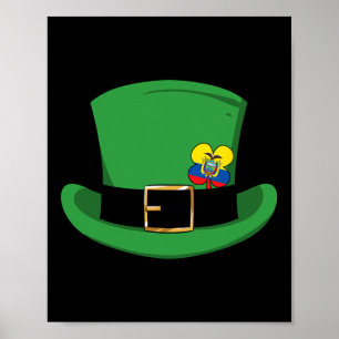 Ecuador Trots Ecuadoriaanse Vlag St. Patricks Dag Poster