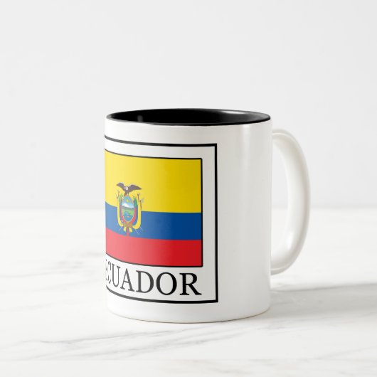 Ecuador Tweekleurige Koffiemok (Voorkant rechts)