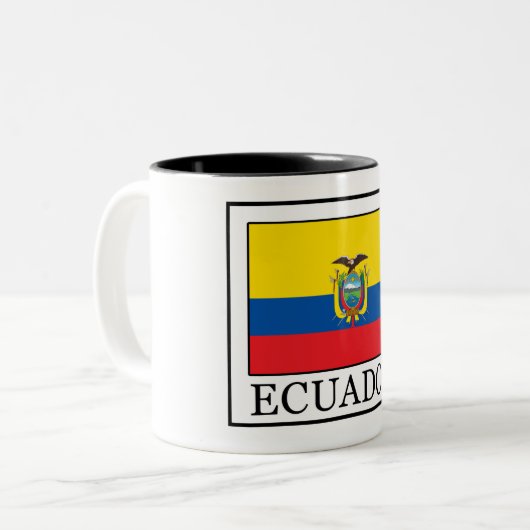 Ecuador Tweekleurige Koffiemok (Voorkant links)