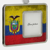 Ecuador Verzilverd Omlijst Ornament (Rechts)