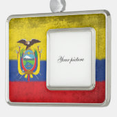 Ecuador Verzilverd Omlijst Ornament (Links)