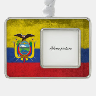 Ecuador Verzilverd Omlijst Ornament