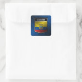 Ecuador Vierkante Sticker (Tas)