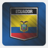 Ecuador Vierkante Sticker (Voorkant)