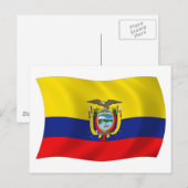 Ecuador Vlag Ansichtkaart Briefkaart (Voorkant / Achterkant)