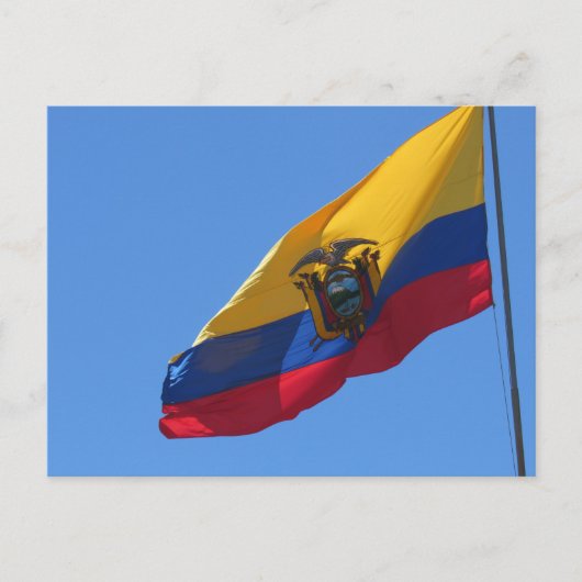 ecuador vlag briefkaart (Voorkant)