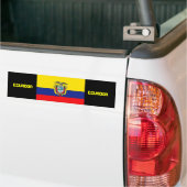 Ecuador-vlag bumpersticker (Op Truck)