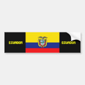Ecuador-vlag bumpersticker (Voorkant)