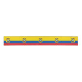 Ecuador Vlag & Ecuador reizen, vakantie/sport Grosgrain Lint (Voorkant)