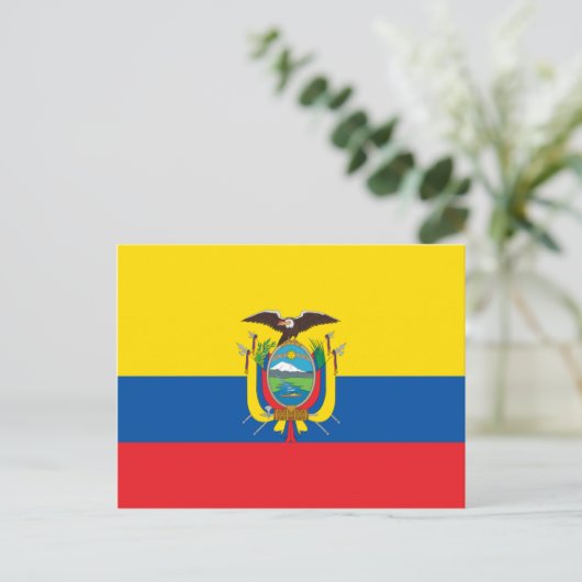 Ecuador Vlag EG Briefkaart (Staand voorkant)