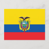 Ecuador Vlag EG Briefkaart (Voorkant)