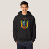 Ecuador Vlag EG Hoodie (Voorkant volledig)