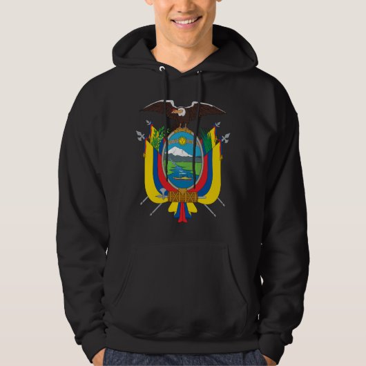 Ecuador Vlag EG Hoodie (Voorkant)