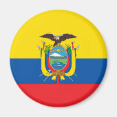 Ecuador Vlag EG Magneet (Voorkant)