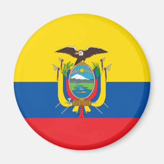 Ecuador Vlag EG Magneet (Voorkant)