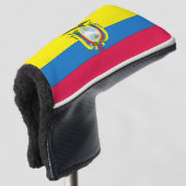 Ecuador vlag golfheadcover (3/4 voorkant)