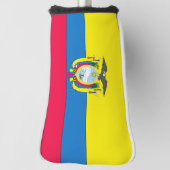 Ecuador vlag golfheadcover (Draai 90)