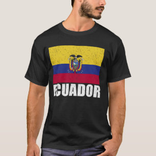 Ecuador Vlag Grunge  Souvenir Ecuador T-shirt