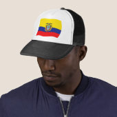 Ecuador Vlag Hoed Trucker Pet (In situ)