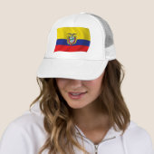 Ecuador Vlag Hoed Trucker Pet (In situ)