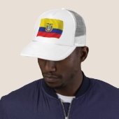 Ecuador Vlag Hoed Trucker Pet (In situ)