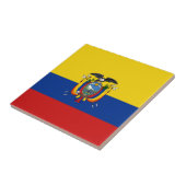 Ecuador Vlag Keramische Tegel Tegeltje (Zijkant)