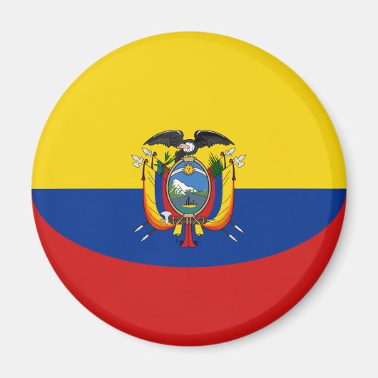 Ecuador Vlag magneet (Voorkant)