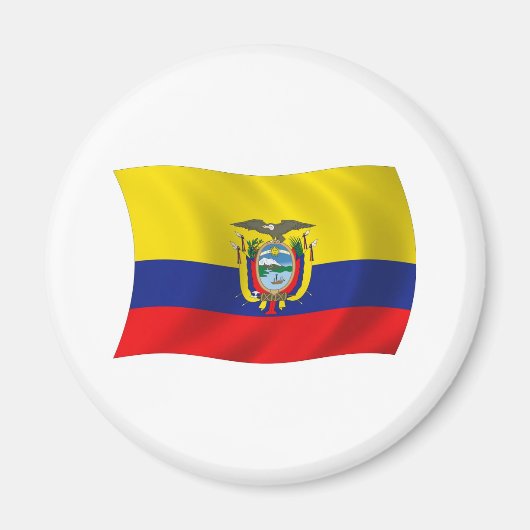 Ecuador Vlag Magneet (Voorkant)