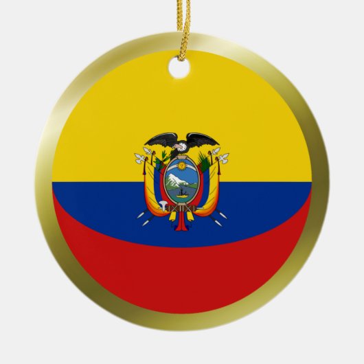 Ecuador Vlag Ornament (Voorkant)