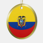 Ecuador Vlag Ornament (Links)