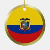 Ecuador Vlag Ornament (Achterkant)