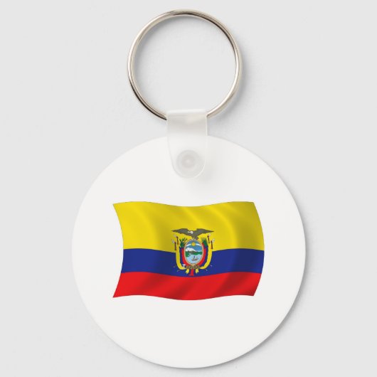 Ecuador Vlag Sleutelhanger (Voorkant)