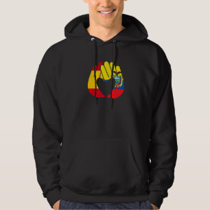 Ecuador Vlag Spanje Vlag vriendschap Brotherhood H Hoodie