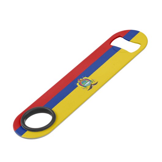 Ecuador vlag speed flessenopener (Voorkant Gekanteld)