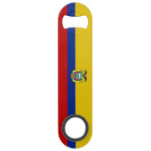 Ecuador vlag speed flessenopener (Achterkant)
