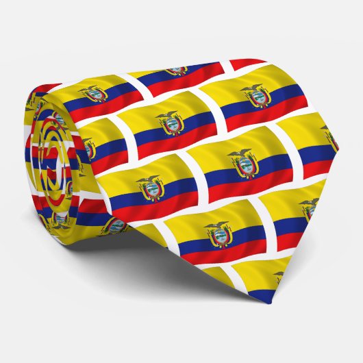 Ecuador Vlag Stropdas (Opgerold)