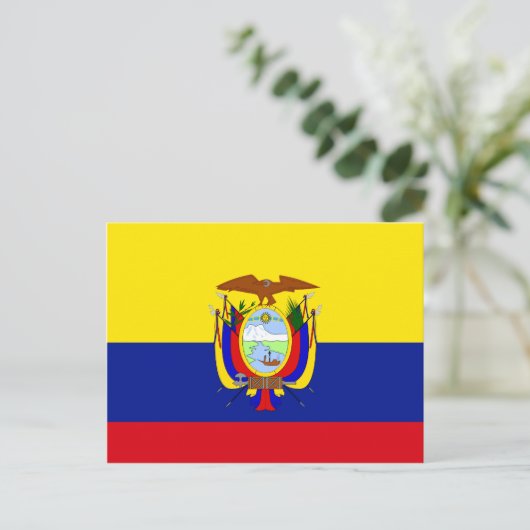 Ecuador - Vlag van hoge kwaliteit Briefkaart (Staand voorkant)
