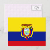 Ecuador - Vlag van hoge kwaliteit Briefkaart (Voorkant / Achterkant)
