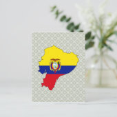 Ecuador - Vlaggenkaart, volledige grootte Briefkaart (Staand voorkant)