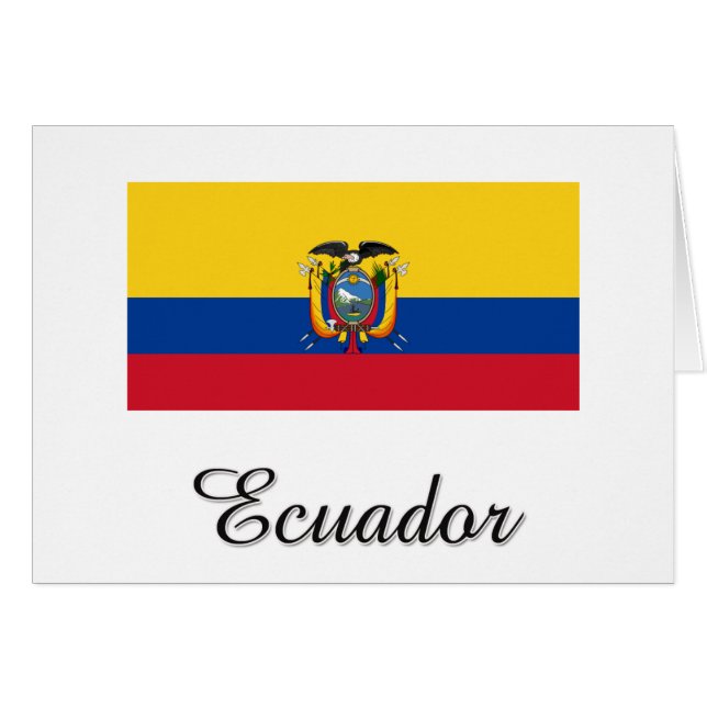 Ecuador-vlaggenontwerp (Voorkant Horizontaal)
