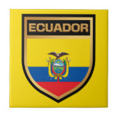 Ecuador-vlaggenschip Tegeltje (Voorkant)