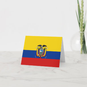 Ecuador Vlaggetje Kaart
